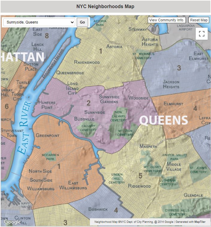 Neighborhood Map NYC GOV