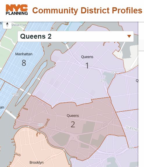 Queens Community District 2 Map